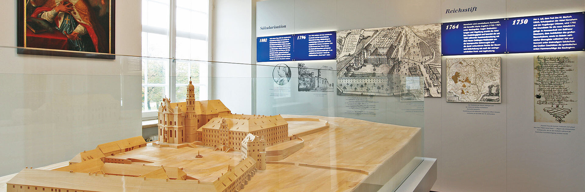 Modell der Anlage Kloster Neresheim